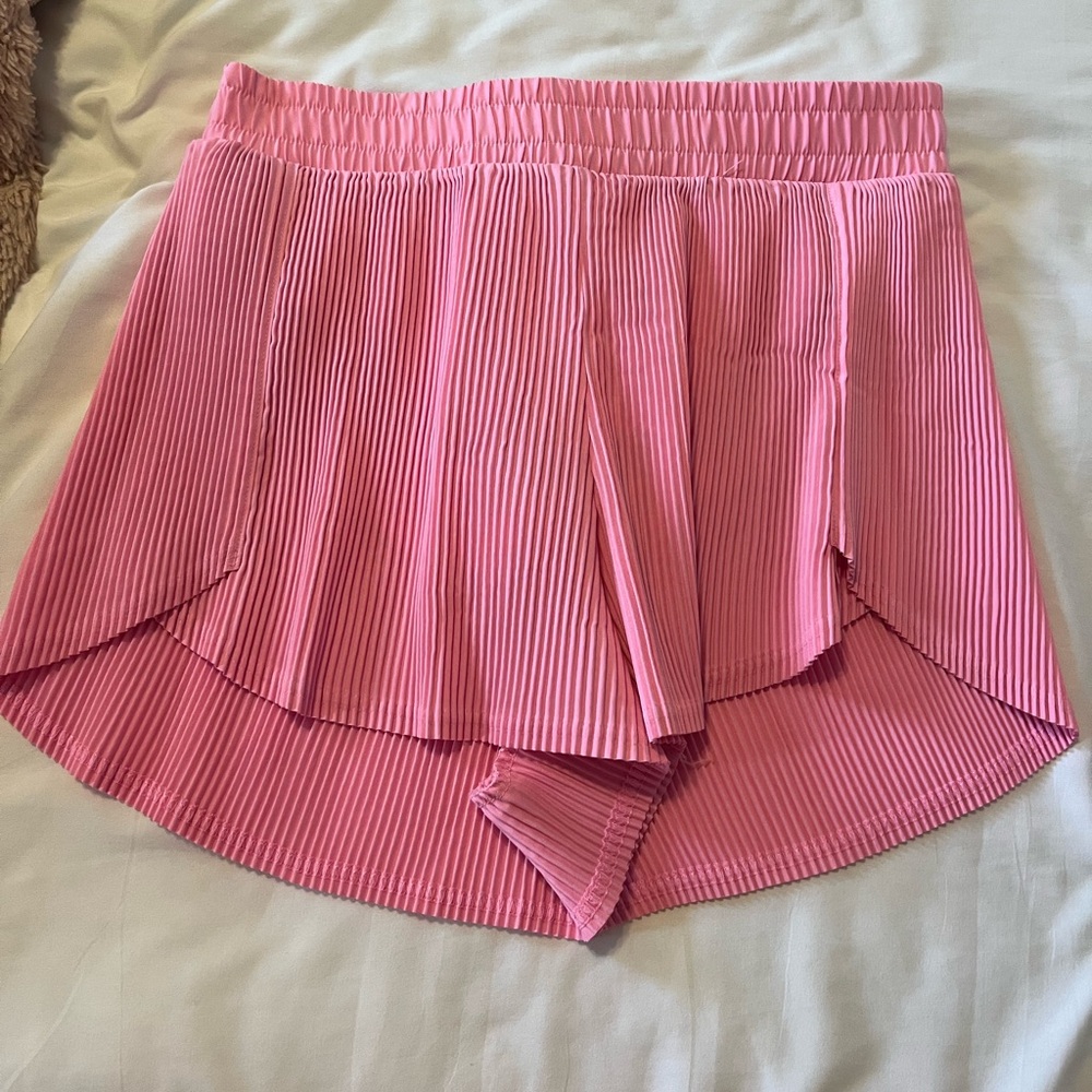 All in Motion Pink Athletic Shorts with Elastic Waistband